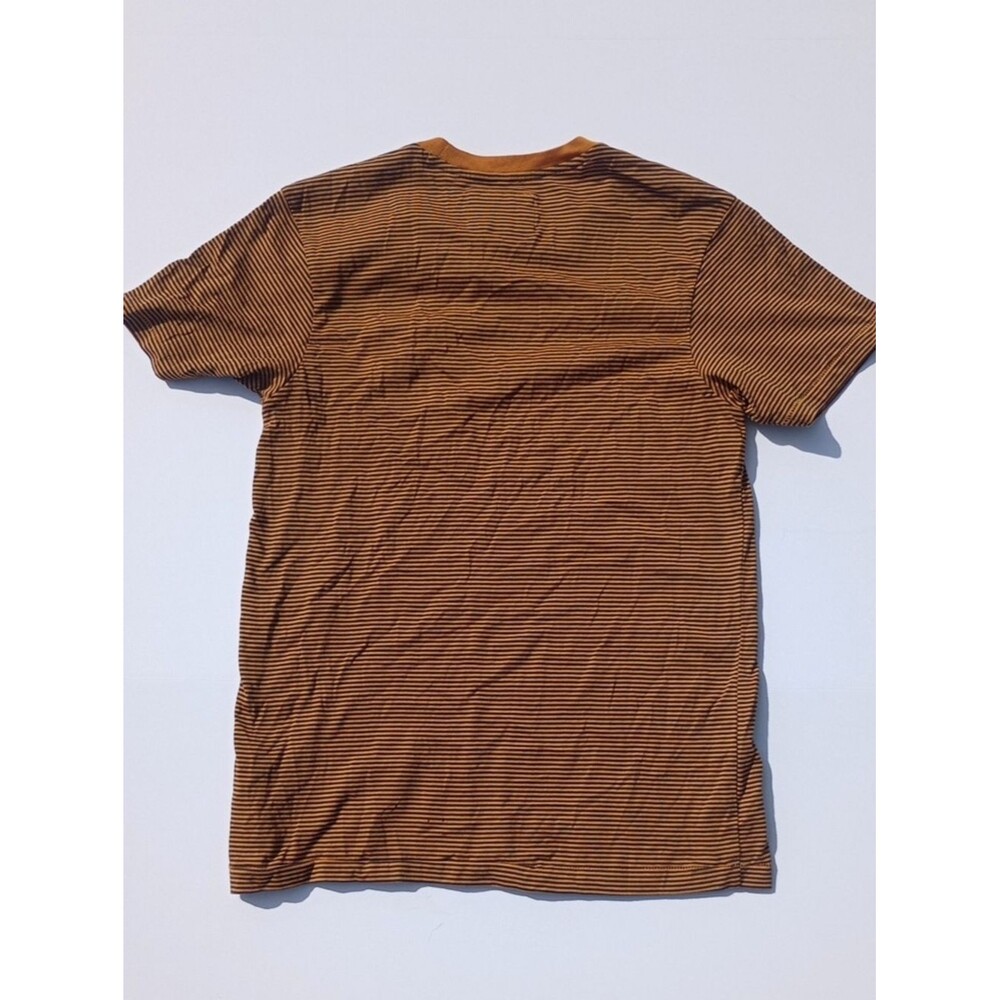 Men’s XS Guess Los Angeles Gold Striped Crew Neck Logo Casual Cotton T-Shirt NWT - Picture 3 of 9